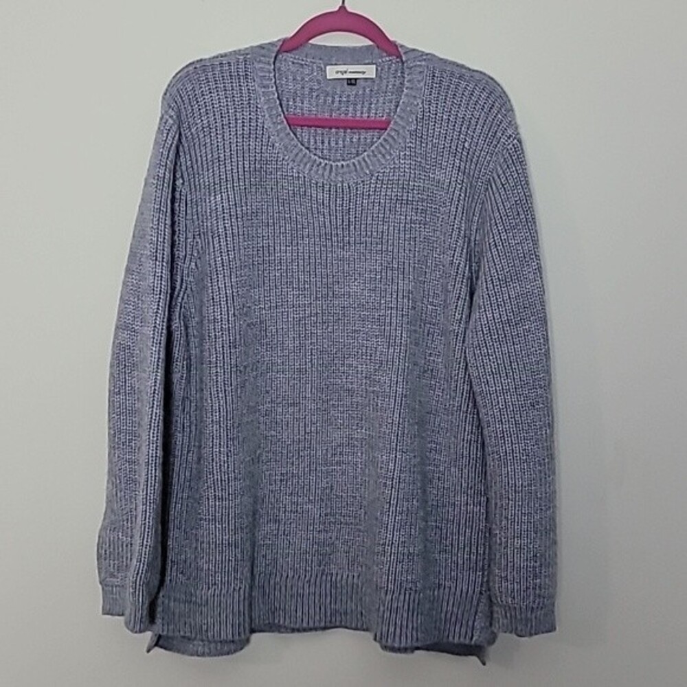 Angel maternity/nursing thick knit pullover sweater Sz L/XL